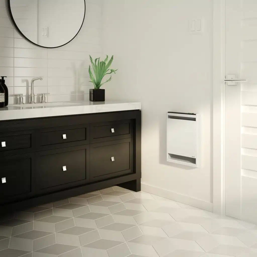 Convecteur Stelpro dans une salle de bain
